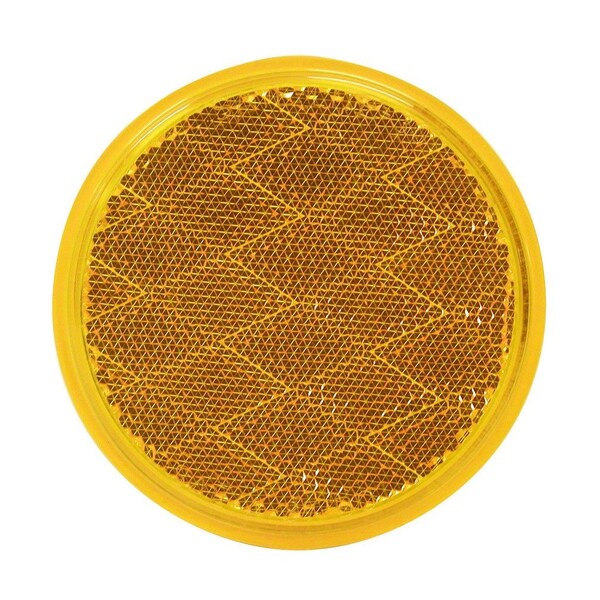 Peterson Amber Lens 3316 Round Without Housing Adhesive Backing V475A - main